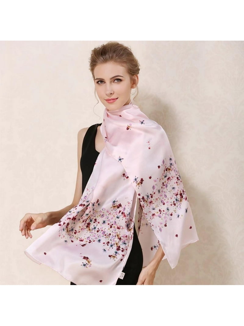 Extra Large Pink Butterfly Scarf Extra Large Square Silk Scarf