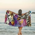 thumbnail image 6 of Autua Colored Doodle Giraffe Beach Towel Oversized 36"x72" Quick Dry Microfiber Towels Pool Accessories Cruise Essentials Vacation Gifts Summer Must Haves for Swimming Camping Travel 55x27.5in, 6 of 7