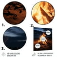 thumbnail image 3 of Designart "Fireside Beach Tranquility" Nautical & Beach Metal Wall Art, 3 of 5