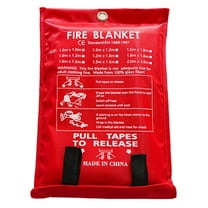 BLEEUS Fire Blanket Fire Suppression Blanket Flame Retardant Protection Emergency Supplies (1.2 X 1.2 M)