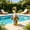 A, variant on PiGOGI 23 Inch Porch Goose Bathrobe Outdoor Pool Garden Decor Goose Statue Clothing with Bow Headwrap and Mini Accessories (Goose Not Included)