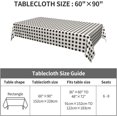 thumbnail image 2 of Rectangle Tablecloth 60x102 Inch, Gingham Buffalo Plaid Tablecloth Rectangle Oil Spill Proof Table Cloths Table Topper for Kitchen Dining Picnic Party Home Decoration, 2 of 8