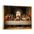thumbnail image 2 of Designart "The Last Supper Of Today A Masterpiece" Spiritual Floater Framed Wall Decor, 2 of 7