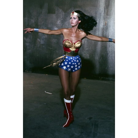 Lynda Carter in Wonder Woman twirling in costume 24x36 Poster
