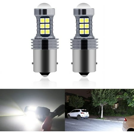 

FENG2Pcs 1156 P21W BA15S 7440 W21W BAU15S Auto Bulb White 12V Car Reverse Back Light T15 W16W 3030 Turn Signal Lamp LED Canbus(A) (1156 BA15S)-240810