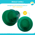 thumbnail image 4 of SkyBound Bolted-Style Trampoline Pole Caps, Trampoline Safety Net Pole-Top Holders, 1.26 Inches, Set of 6 (Green), 4 of 7