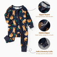 thumbnail image 4 of PatPat Baby Boy Clothes Viscose from Bamboo Footless Zip Long Sleeve Bodysuits Snug Fit Pajamas Sleeper,2Pack,0-24 Months, 4 of 18