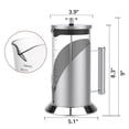 thumbnail image 2 of French Press Coffee Maker, 304 Stainless Steel French Press with 4 Level Filtration System & Scale Line, Heat Resistant Borosilicate Glass Coffee Press for Camping Travel, Dishwasher Safe, 34 Ounce, 2 of 8