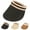 A, variant on Summer Outdoors Women Wide Brim Straw Hat Beach Sun Hats Travel Ponytail Sun Cap UPF 50+ Caps