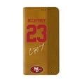 thumbnail image 2 of Keyscaper Christian McCaffrey Brown San Francisco 49ers Folio iPhone Case, 2 of 7