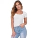 thumbnail image 1 of Camiseta Ajustada Acanalada para Mujer, , Talla XXL, 1 of 9