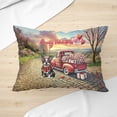 thumbnail image 3 of Be My Valentine's Boston Terrier Truck Full of Love Flower Balloon Pillow Cushion Double Sided Gentleman Dog Lover Gifts Throw Pillow - 02029, 3 of 4