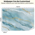thumbnail image 3 of Peel and Stick Wallpaper Blue Gold Marble Texture Modern Art Wall Mural Decor Self Adhesive and Removable 100in x 144in, 3 of 8