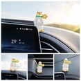 thumbnail image 4 of Cute White Duck Car Dashboard Ornament Resin Figurine Auto Center Console Screen Decor, Adorable Vehicle Interior Desktop Display Decoration, 4 of 8