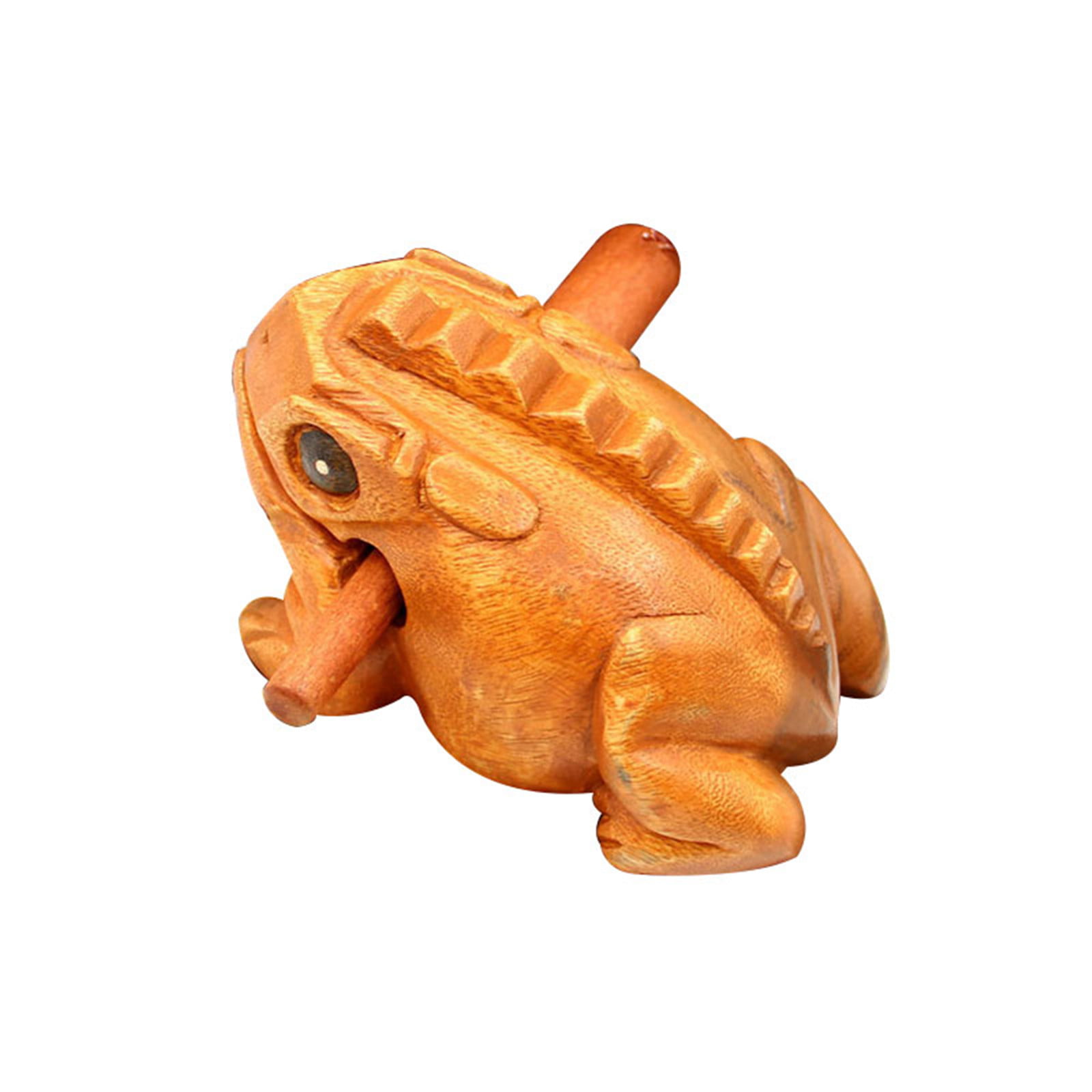 Thai Frog Carved Wooden Croaking hand Instrument Musical handcraft Sound Guiro 