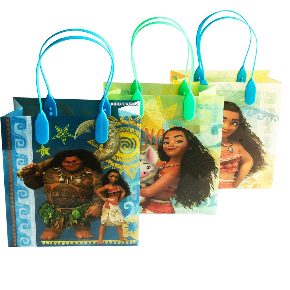 Disney Moana and Maui Reusable Small Goodie Bags 6"