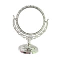 thumbnail image 1 of Espejo de maquillaje de mesa, espejo de tocador de escritorio, rotación de 360 grados, espejo de de rotación, espejo de soporte de Ronda de Plata, 1 of 6