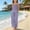 Purple, variant on Girls 2 Piece Cotton Linen Outfit 3-14 Years Adjustable Spaghetti Strap Top and Wide Leg Pants with Pockets Summer Casual Set for Kids Purple 170(170)