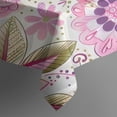 thumbnail image 2 of Pioneer Flower Floral Print Pattern Rectangle Tablecloth 60"x102",Waterproof Polyester Rectangle Table Cloth, Wipeable Spillproof Polyester Tablecloth for Dining, Camping, Indoor and Outdoor, 2 of 6