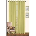 thumbnail image 6 of Kashi Home Holly Collection Window Treatment/Curtain/Sheer Faux Silk with Grommet Top 57" X 90", Pack of 2, Olive, 6 of 19