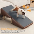 thumbnail image 3 of Pawverly Foldable 2-in-1 Dog Stairs with Built-In Pet Ramp, Wooden Dog Steps for Couch & Bed, Split Ottoman Puppy Steps for Small Dogs, Cats & Older Pets, 13.1” Height, 3 of 12