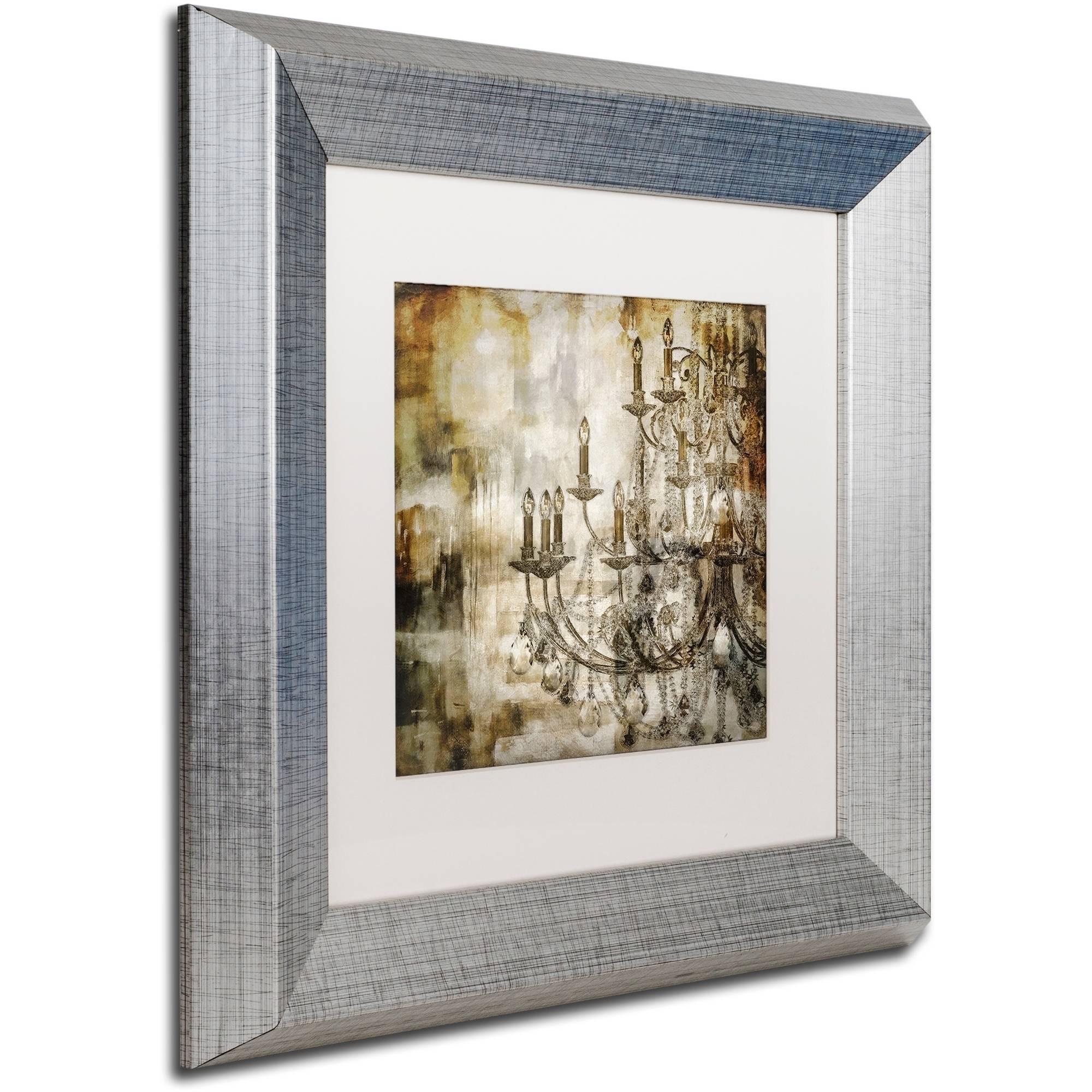 Trademark Fine Art "Lumi?res II" Canvas Art by Color Bakery White Matte, Silver Frame