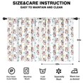thumbnail image 2 of Blackout Kids Curtains,White Cow Colorful Pattern Childrens Insulated Curtains Set Of 2,Bedroom Essentials,Toddler Room Decor 42x54in(106x137cm), 2 of 5