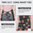 thumbnail image 6 of Colorful Halloween Pumpkins Apron-Garden Aprons for Women with Pockets-Cotton Linen Waterproof Kitchen Cooking Gardening Aprons Adjustable for Kitchen,Cooking,BBQ and Salon 32"x27", 6 of 7