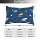 thumbnail image 2 of Balery Colorful Ocean Shark Funda de Cojín Estampada, Regalos para Mujeres, Regalos de Amor para Ella, Regalos para Novia o Esposa, Funda de Almohada-20"x30", 2 of 6