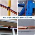 thumbnail image 4 of 12PCS Magnetic Cable Tie Holders, Flexible Nylon Zip Ties, Button Head, for Home Office Workshop Ga, 4 of 5