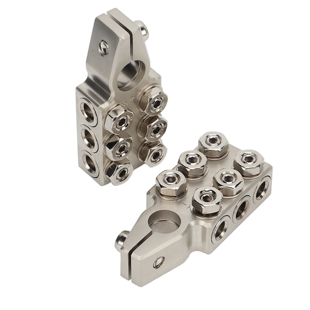 Acid Battery Terminal Connector, Zinc Alloy Battery Terminal Clamps Positive Negative Rugged Heavey Duty For Car