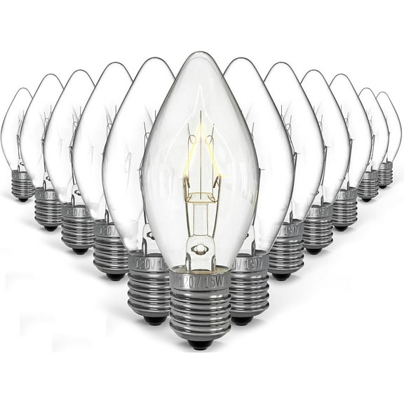 Noa Store 15 Count Night Light Bulbs -E12 Socket with Candelabra Base