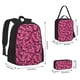 thumbnail image 2 of Easygdp Pink Butterfly Mochila para Niños y Niñas con Set de Caja de Almuerzo y Estuche para Lápices 3 en 1, Mochila Escolar Estampada para Adolescentes, 2 of 7