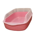 thumbnail image 4 of Caja de arena para gatos, bandeja de arena para mascotas superior abierta, , duradera, de viaje, grande y Yuyangstore Bandeja de arena para gatos, 4 of 8