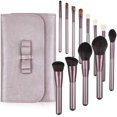 thumbnail image 1 of Juego de brochas de maquillaje de 12 piezas con estuche Brochas cosméticas profesionales para base en polvo, sombra de ojos, delineador de ojos rosa oso de fresa  Hogar, 1 of 5