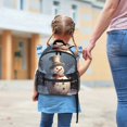 thumbnail image 6 of Christmas Snowman Retro Cute Bag Diaper Backpack Baby Cushion Backpack Backpack for School Teens with Adjustable Strap and Large Capacity, Printed Design, 6 of 6