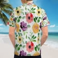 thumbnail image 6 of High Quality Hawaiian Shirts for Men Short Sleeve Aloha Beach Shirt Floral Summer Casual Button Down Shirts Blouses FCM6KC, 6 of 7