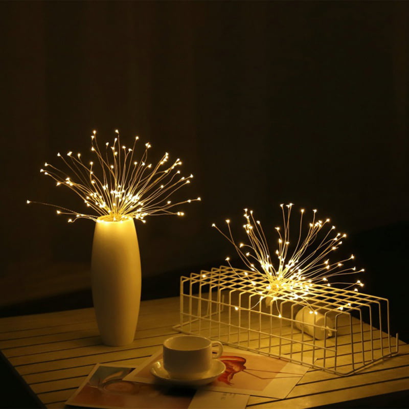 DIY Fireworks Light Foldable Bouquet Shape LED String Decorative Fairy Light New