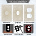 thumbnail image 3 of Yayeee Blank Wall Plate Cover 1-Gang 4.5"x2.7" Home Unused Decorative Outlet, Sunshine, 3 of 7