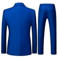 thumbnail image 4 of Men's 3 Pieces Elegant Solid One Button Slim Fit Suit Sets-c, 4 of 5