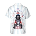 thumbnail image 2 of Happy 4th of July Patriotic Newfoundland Marching Band Uniform Balloons Fireworks Hawaiian Shirt Breathable Summer Unisex Merch Newfie Dog Lover Gifts - 13009, 2 of 6