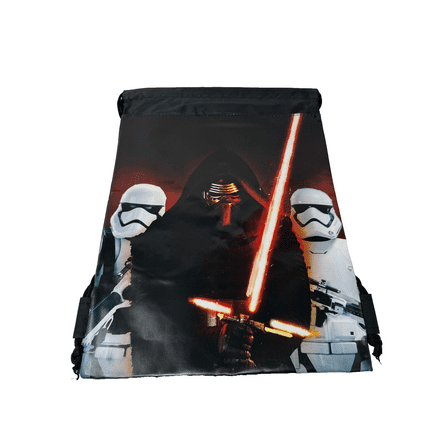 Star Wars Drawstring Backpack School Sport Grey Gym Bag
