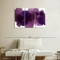 thumbnail image 2 of Elephant Stock Free Form Purple On White Wall Art - Horizontal Multi Panel Canvas - Living Room Wall Decor - Abstract Multi Panel - Purple And White Decor By Hannah Carlson - 38" x 24", 2 of 8