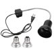 thumbnail image 1 of Juego de luces con abrazadera para bombilla de calor para reptiles, 25W, rotación de 360 grados, vidrio metálico ajustable, enchufe UVB/UVAUS de 110V, 1 of 5
