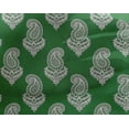 thumbnail image 5 of oneOone Georgette Viscose Green Fabric Block Sewing Craft Projects Fabric Prints By Yard 42 Inch Wide, 5 of 5