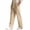 Khaki, variant on Loose Casual Pants for Mens Cable Knit Elastic Waist Drawstring Pants Side Slit Solid Color Fashion Trousers with Pockets