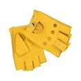 thumbnail image 1 of Dalazy Leather Motorcycle Gloves – And Protection For All Seasons Easy To Fingerless Driving Gloves yellow XXL 1Set, 1 of 6