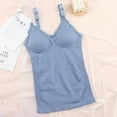thumbnail image 5 of Maternity Nursing Tank Tops for Breastfeeding, Womens Nursing Maternity Built in Bra Sleep Bra, Front Open Buckle Maternity Nursing Tank Top Long Suspenders, 5 of 9