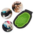 thumbnail image 4 of Guantes de Cuidado para Mascotas Livianos 1 Pc Únicos para Tienda de Mascotas de Baño Verde Negro TPR, 4 of 4