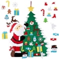 thumbnail image 2 of Árbol De Navidad De Fieltro Adornos Navideños Árbol De Navidad De Fieltro Para Paredes Ventanas Puertas seitruly HA037466-00, 2 of 6